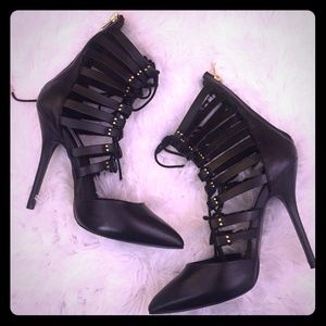 Steve Madden black leather shoes